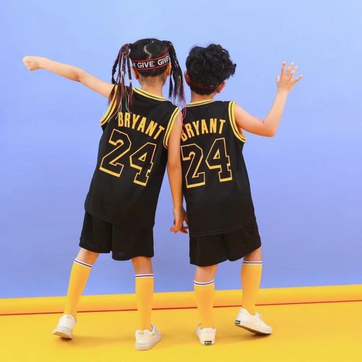 L.A Lakers Jersey #24 Kobe Bryant Jersey Kids Tops+Shorts Jersey