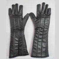 อุปกรณ์เครื่องแต่งกายฮาโลวีนคอสเพลย์ปาร์ตี้ถุงมือหนัง Faux Handwear บทบาทการเล่นถุงมือสีดำ