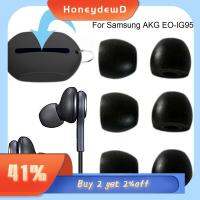 HONEYDEWD 3 Pairs สีดำ ป้องกันการสูญหาย กันฝุ่น นุ่ม ฝาครอบป้องกัน Memory Sponge Earbuds Cover Foam Ear Tips Protector พร้อมกระเป๋าเก็บของ