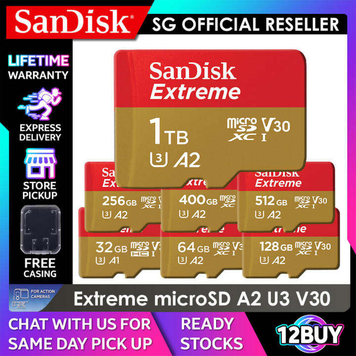 Sandisk Extreme Microsd Card Full K V U Uhs I C Gb Mb S Gb Mb S Gb Gb