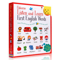 English original picture book touch phonable English word card listen and learn English words childrens early childhood enlightenment cognition book early childhood education textbook audio book Usborne point reading