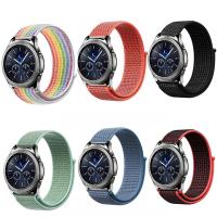 ﹉ↂ 22mm 20mm Nylon Loop Strap for Samsung Galaxy watch 5 4 40mm 44mm 45mm Gear S3 huami amazfit gtr Gear Sport Huawei GT 2 3 Band