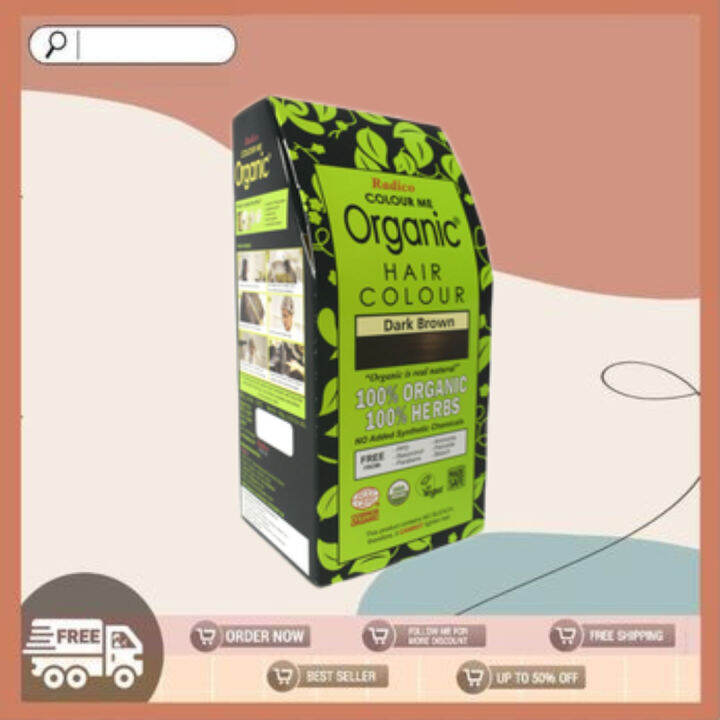 RADICO Colour Me Organic Hair Color Dark Brown 100G Lazada PH