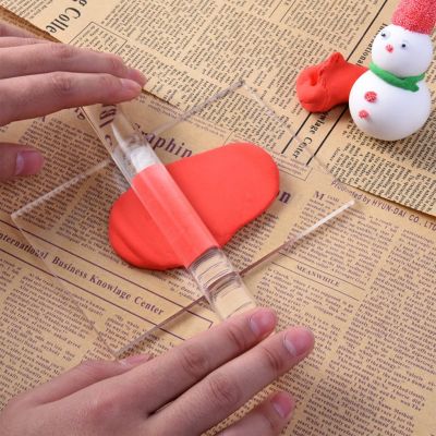 Round Tube Roller Modeling Tools Clear Acrylic Clay Acrylic Rod Non-Stick Clay Rolling Pin Hollow Stick Art Craft Accessories Tapestries Hangings