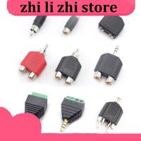 zhilizhi Store 5pcs 3.5mm male to 2 RCA jack adapter male to male female AV Audio Connector plug2 in 1 Stereo Headset Dual Headphone Audio plug