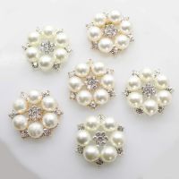 【CW】 10pcs/set 25mm Rhinestones Buttons Wedding Decoration Diy Alloy Bow Accessories