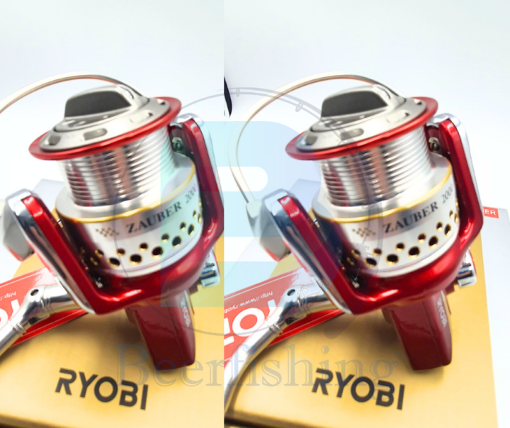 ryobi-zauber-รอกตกปลาริวบิ-เบอร์-2000-สีแดง-และสีเทา