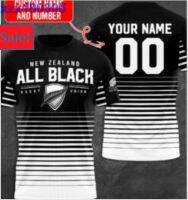 CUSTOM NAME NUMBER STYLE 2023 NEW DESIGN NEW ZEALAND TSHIRT