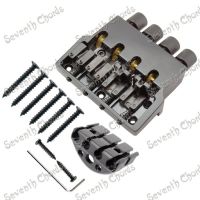 WK-A Set Black Roller saddle 4 String Bass Guitar Bridge for Headless Bass Guitar accessories