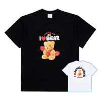 UNISEX Over fit T-SHIRT (graphic - i love teddy bear) 2 colors