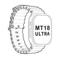 การค้าต่างประเทศรุ่นร้อน MT18Ultra Huaqiangbei สมาร์ทวอทช์บลูทูธ NFC สกรูชาร์จไร้สายหัวเข็มขัดจริง hot