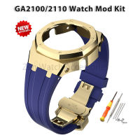 Gen 3 Mod Kit สำหรับ Casio GA-2100/2110 GA-B2100สายยาง + ฝาสแตนเลส + เครื่องมือสำหรับ Casioak GA2100กรณีนาฬิกาอุปกรณ์เสริม