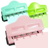 4 T Holes Mushroom Hole Punch สำหรับ Disc Bound Notebook Planner เครื่องตัดกระดาษ A4A5A6 Notebook Scrapbooking Tool