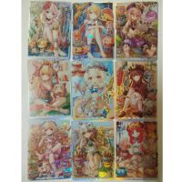 9Pcs/Set 88*63Mm Anime Game Genshin Impact Kawaii Card Hu Tao Nilou Nahida Keqing Hobbies Collectibles Flash Card Gift Toys