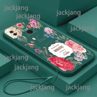 เคส Huawei Y9 2019 9 Plusphone เคสซิลิโคนลายดอกไม้และนกปลอกนิ่มเพื่อส่งสายคล้อง