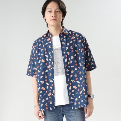 TAKEO KIKUCHI เสื้อเชิ้ตแขนสั้น JAPANESE SMALL ITEMS SS SHIRT