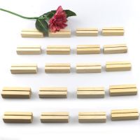 20pcs Natural Wood Name Memo Clips Photo Holder Business Card Stand Desktop Message Organizer 2022 Clips Pins Tacks