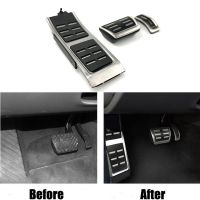 Car Styling Stainless Steel Accelerator Fuel Gas Brake Footrest Pedal cover For Audi A8 S8 D4 4H 2011-2018 Car Accessories