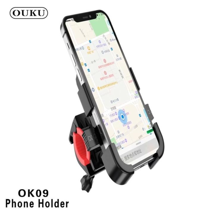 ouku-ok-09-phone-holder-bicycle-amp-motorcycle-universal-holder-ขาตั้งจับมือถือ-ยึด-จักรยาน-amp-มอเตอร์ไซต์