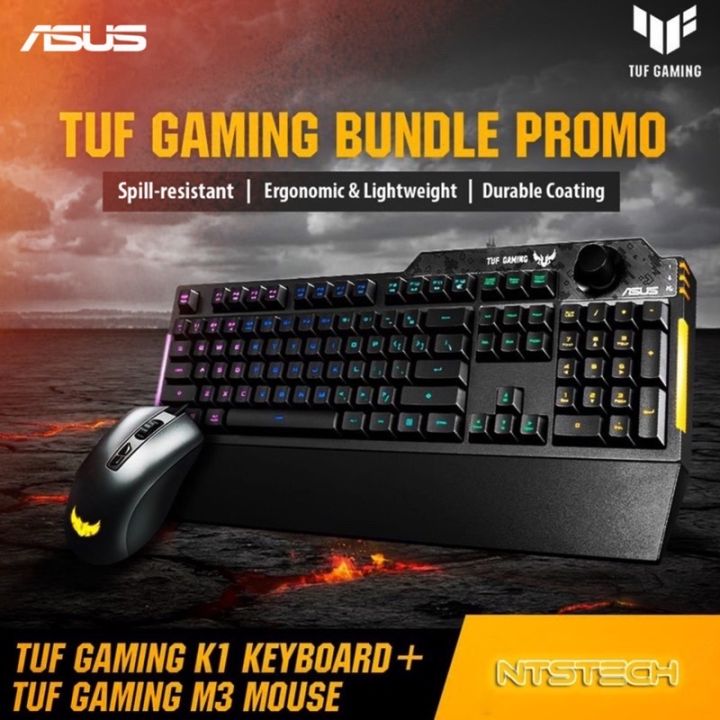 🛒✨ASUS TUF Gaming Combo K1 & แท้ ปี 2022 สินค้าลอตใหม่ 2 100%ประกันศูนย์ M3