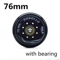 ROSELLE 80mm 76mm 72mm Inline Skates Wheels 90A Skating wheel tire for SEBA FSK Slalom Slide Ruedas ABEC7 bearing spacer 4pcs