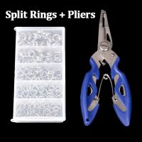 【Multi-FunctionตกปลาPliers】Scis Sors Braid Line Lureเครื่องตัดคีมถอนเบ็ดเครื่องมือสำหรับหั่นปลาใช้แหนบScis Sors + 200Pcsตกปลาห่วงสอบทบ