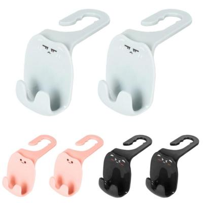 Purse Hook for Car 2PCS Cartoon Car Seat Bag Holder with Vivid Expression Headrest Hanger with Large Loading Capacity Universal Automotive Organizer for Daily Life superior
