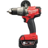 Milwaukee M18 FUEL™ FPD2-502C สว่านกระเเทกไร้สาย สว่านกระแทกแบตเตอรี่ 18 V ขนาด 1/2" รุ่น M18 +เเบต 5 แอมป์+ที่ชาร์จ รุ่น FPD2-502C