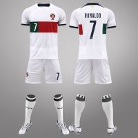 2023 New Fashion version 2022 World Cup Portugal Jersey No. 7 Cristiano Ronaldo National Team Home and Away Uniform Adult Childrens Football Uniform Set