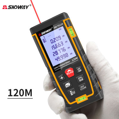 2021SNDWAY Laser Distance Meter High Precision 40M 50M 60M 70M 80M 100M 120M Laser Rangefinder Trena Measure Tape Construction Tools