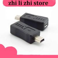 zhilizhi Store 1pcs Portable Micro USB Female to Mini USB Male Plug Jack Adapter Connector Charger Converter Black  Adaptor