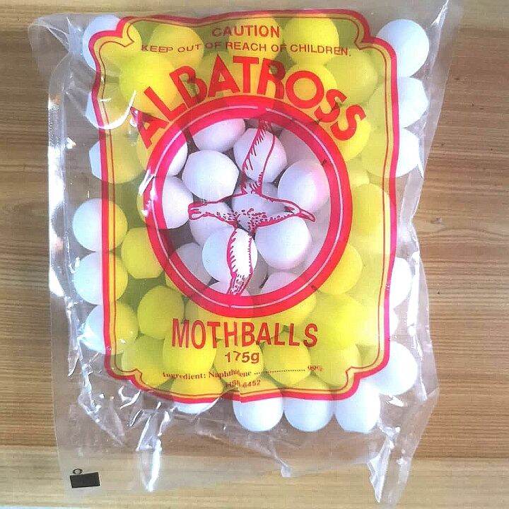 1 Pack (175 Grams) Albatross MothBalls White/Colored Natural Camphor