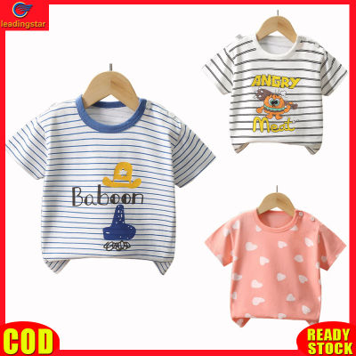 LeadingStar RC Authentic Children Short Sleeve Tops Cartoon Printing Round Neck T-shirt Summer Breathable Cotton Shirt For Boys Girls