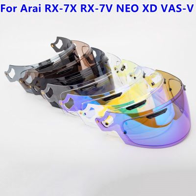 กระบังหน้าหมวกกันน็อคจักรยานยนต์โล่สำหรับ Arai RX-7X RX-7V CORSAIR-X RX7V RX7X VAS-V NEO XD VECTOR-X เวกเตอร์ X Defiant-X Defiant X เลนส์