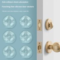 6/9Pcs/set Transparent Door Stopper Round Silicone Adhesive Crash Pad Wall Protection Safety Shock Door Handle Bumpers