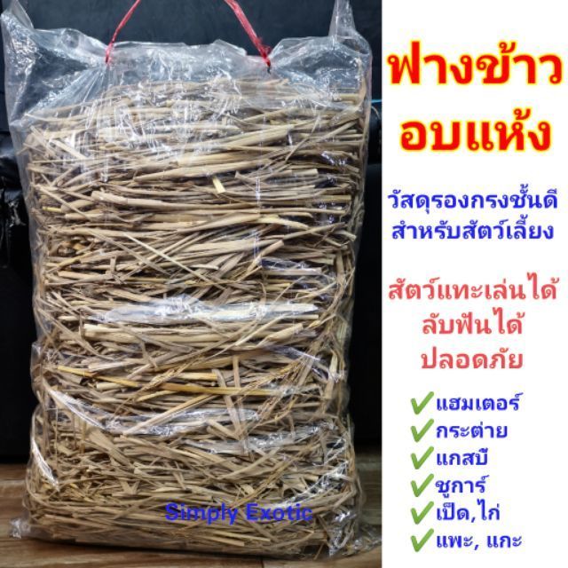 ส่งฟรี-ฟางข้าวรองพื้นกรงสัตว์เลี้ยง-ฟางข้าวอบแห้ง-ฟางข้าวออร์แกรนิค-ฟางข้าวสำหรับปูพื้นกรงสำหรับสัตว์เลี้ยง