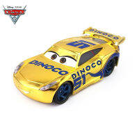 ในของเล่นรถ Pixar Cars 3 Golden Dinoco 51 Lightning McQueen เด็กของเล่นเพื่อการศึกษาที่ดีที่สุดวันเกิดคริสต์มาสของขวัญ