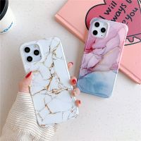 【CW】 Shockproof Marble Silicone Phone Cases For iphone 13 12 Mini 11 Pro Max 8 7 Plus SE 2020 XR X XS Max Protective Case Back Cover