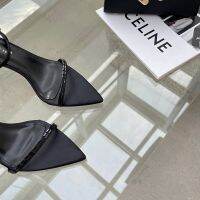 The new spring and summer 2023 diamond square buckle high-heeled word strap sandals Europe and sexy side empty peep-toe stilettos for womens shoes