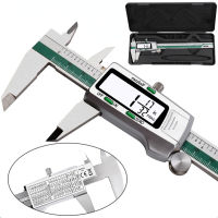 LCD Digital Vernier Caliper Stainless Steel Electronic Vernier Calipers Micrometer Ruler Measuring Tool Gauge Instrument 0-150mm