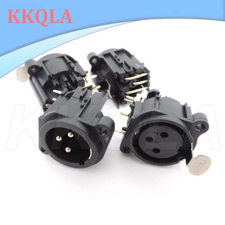 qkkqla-1-4x-3pin-xlr-male-female-audio-panel-mount-chassis-connector-3-poles-xlr-power-plug-socket-microphone-speaker-soldering-adapter