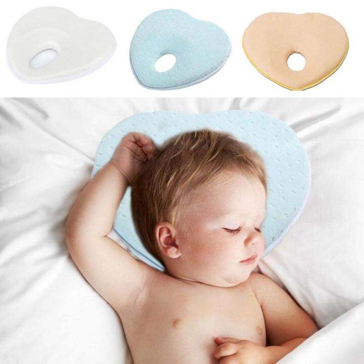 newborn-baby-heart-shaped-pillow-cotton-eccentric-head-correction-shaping-pillow-pads-children-beddings-baby-bed-products-useful