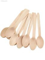 ♚ 50PCS/PACK 11CM Reusable Wooden Spoon Party Utensils