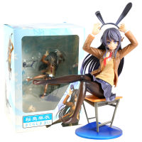 Anime Sakurajima Girl Mai Girl PVC Action Figure Collectible Model Toy Cute Girl Anime Figurines Gift for Collection