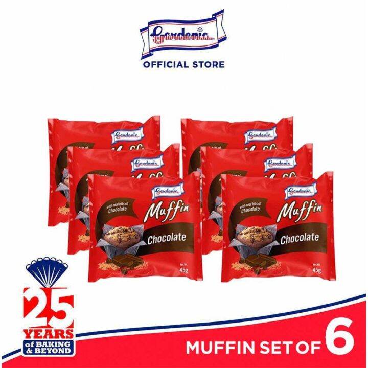 Gardenia Chocolate Muffin 45g Set of 6 Lazada PH