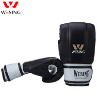 Wesing Leather punch bag glove Boxing Gloves guantes de boxeo open thumb Fight Punch Bag MMA Muay thai Kick luva de muay thai