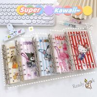 【Ready Stock】 ☍¤ C13 Kawaii A6 Notebook Loose-Leaf 100 Pages Cartoon Sanrio DIY Hand Account Diary Cute Student Notepad School Office Stationery