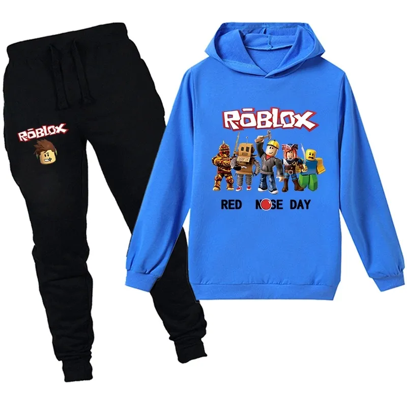 Roblox Hoodie Kids Roupas de capuz quente Roblox Hoodie Wathet