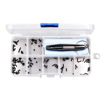 ？》：“： Eyeglasses Sunglasses Watch Repair Kit With Screws Tweezers Screwdriver /Black Stainless Steel Screws