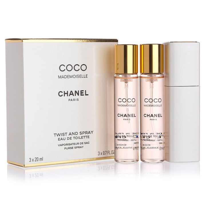 Chanel Coco Mademoiselle EDP Eau de Parfum Twist & Spray 3x20ml